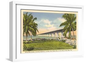 Bridge to Key West, Florida-null-Framed Art Print