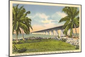 Bridge to Key West, Florida-null-Mounted Art Print