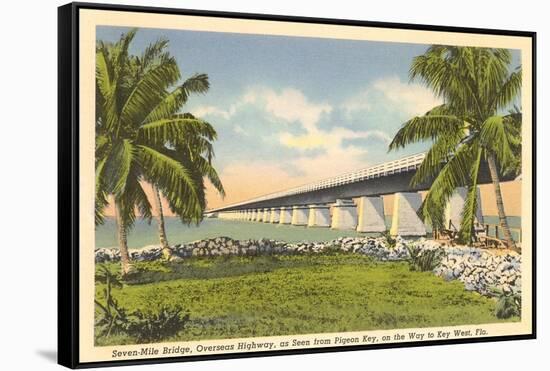 Bridge to Key West, Florida-null-Framed Stretched Canvas