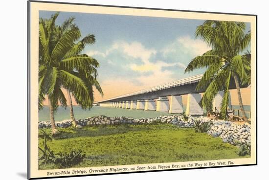 Bridge to Key West, Florida-null-Mounted Premium Giclee Print