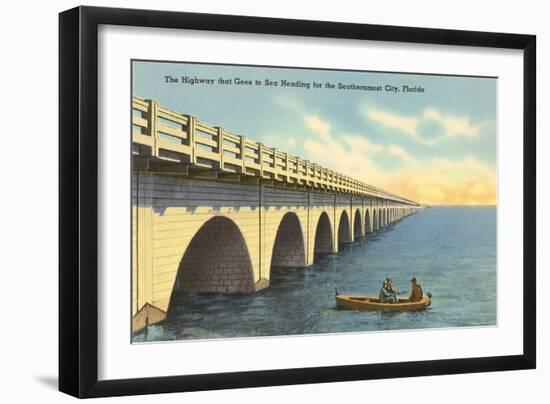 Bridge to Key West, Florida-null-Framed Art Print