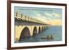 Bridge to Key West, Florida-null-Framed Premium Giclee Print