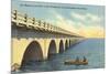 Bridge to Key West, Florida-null-Mounted Premium Giclee Print