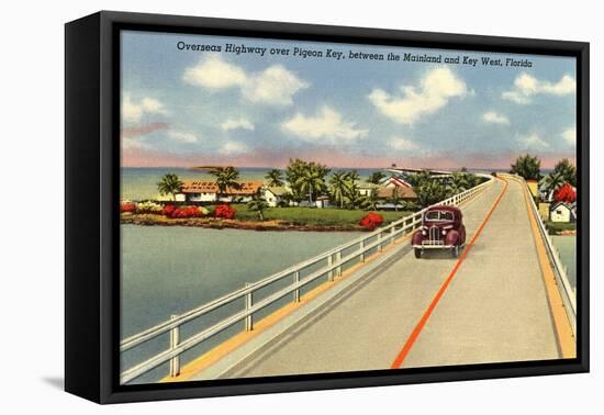 Bridge to Key West, Florida-null-Framed Stretched Canvas