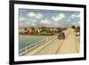 Bridge to Key West, Florida-null-Framed Premium Giclee Print