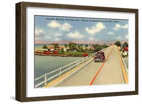 Bridge to Key West, Florida-null-Framed Art Print