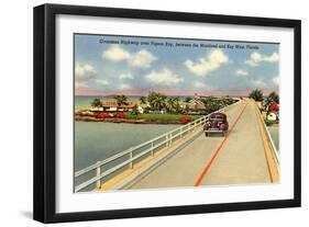 Bridge to Key West, Florida-null-Framed Art Print