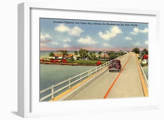 Bridge to Key West, Florida-null-Framed Art Print