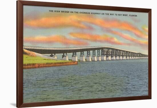 Bridge to Key West, Florida-null-Framed Art Print