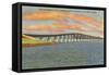 Bridge to Key West, Florida-null-Framed Stretched Canvas