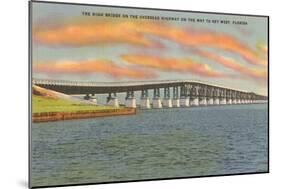 Bridge to Key West, Florida-null-Mounted Art Print