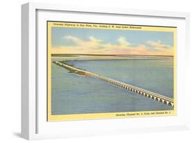 Bridge to Key West, Florida-null-Framed Art Print