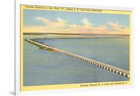 Bridge to Key West, Florida-null-Framed Art Print