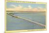 Bridge to Key West, Florida-null-Mounted Premium Giclee Print