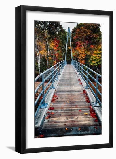 Bridge To The Nature, New Hampshire-George Oze-Framed Photographic Print