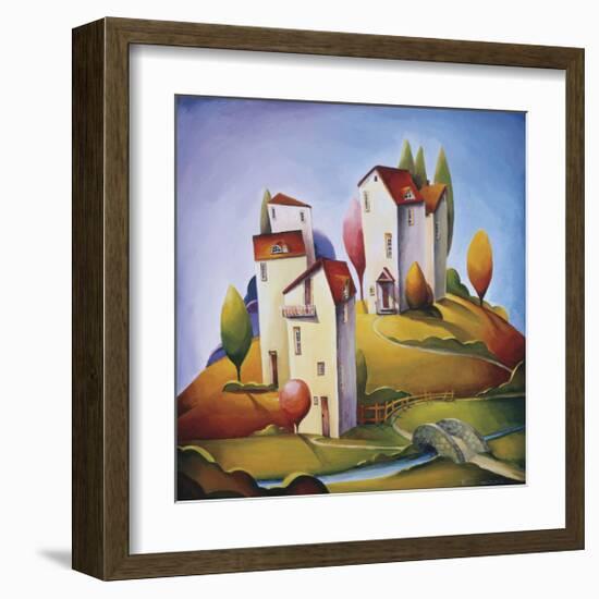 Bridge to the Village-Nina Dmitrieva-Framed Giclee Print