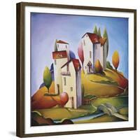 Bridge to the Village-Nina Dmitrieva-Framed Giclee Print