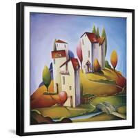 Bridge to the Village-Nina Dmitrieva-Framed Giclee Print