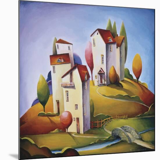 Bridge to the Village-Nina Dmitrieva-Mounted Giclee Print