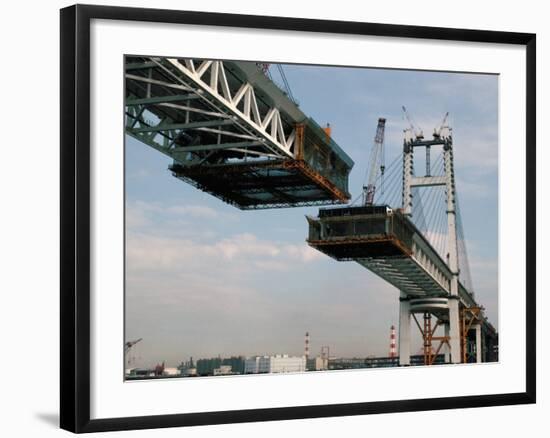 Bridge Under Construction, Japan-Adina Tovy-Framed Photographic Print