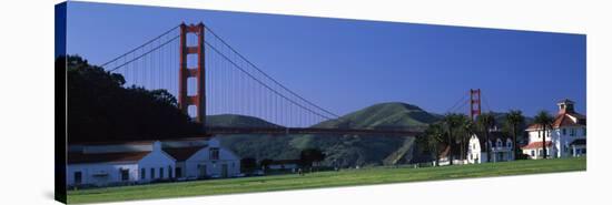 Bridge Viewed from a Park, Golden Gate Bridge, Crissy Field, San Francisco, California, USA-null-Stretched Canvas