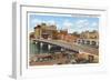 Bridge, Waterloo, Iowa-null-Framed Art Print