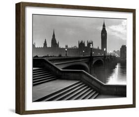 Bridge With Big Ben-The Chelsea Collection-Framed Giclee Print