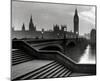 Bridge With Big Ben-The Chelsea Collection-Mounted Giclee Print