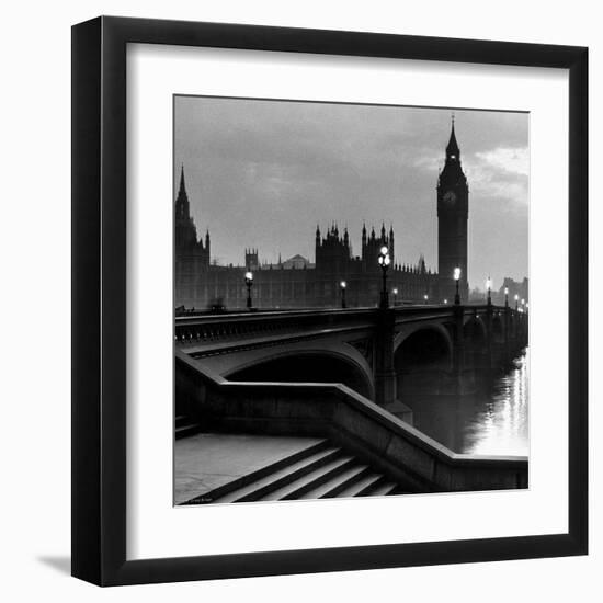 Bridge with Big Ben-null-Framed Art Print