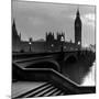 Bridge with Big Ben-null-Mounted Art Print