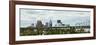 Bridge with Skyline in the Background, John F. Kennedy Memorial Bridge, Louisville, Kentucky, USA-null-Framed Photographic Print