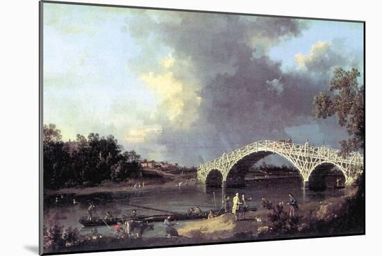 Bridge-Canaletto-Mounted Art Print