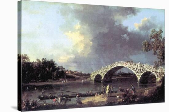 Bridge-Canaletto-Stretched Canvas