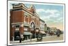 Bridgeport, Connecticut - East Main Street View of the American Theatre-Lantern Press-Mounted Art Print