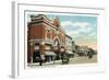 Bridgeport, Connecticut - East Main Street View of the American Theatre-Lantern Press-Framed Art Print