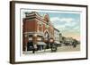 Bridgeport, Connecticut - East Main Street View of the American Theatre-Lantern Press-Framed Art Print