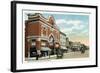 Bridgeport, Connecticut - East Main Street View of the American Theatre-Lantern Press-Framed Art Print