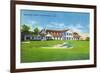 Bridgeport, Connecticut - Exterior View of the Brooklawn Country Club-Lantern Press-Framed Premium Giclee Print