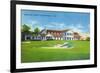 Bridgeport, Connecticut - Exterior View of the Brooklawn Country Club-Lantern Press-Framed Premium Giclee Print