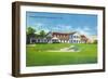 Bridgeport, Connecticut - Exterior View of the Brooklawn Country Club-Lantern Press-Framed Art Print