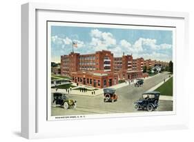 Bridgeport, Connecticut - Exterior View of the Remington Arms, UMC-Lantern Press-Framed Art Print