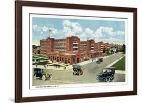 Bridgeport, Connecticut - Exterior View of the Remington Arms, UMC-Lantern Press-Framed Premium Giclee Print