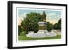 Bridgeport, Connecticut - Seaside Park View of the P T Barnum Monument-Lantern Press-Framed Art Print