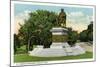 Bridgeport, Connecticut - Seaside Park View of the P T Barnum Monument-Lantern Press-Mounted Art Print