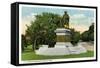 Bridgeport, Connecticut - Seaside Park View of the P T Barnum Monument-Lantern Press-Framed Stretched Canvas