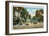 Bridgeport, Connecticut - View of Park and Fairfield Avenues-Lantern Press-Framed Art Print