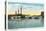 Bridgeport, Connecticut - Waterfront View of the Congress Street Bridge-Lantern Press-Stretched Canvas