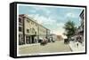 Bridgeport, Connecticut - Western View of State Street-Lantern Press-Framed Stretched Canvas