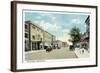 Bridgeport, Connecticut - Western View of State Street-Lantern Press-Framed Art Print