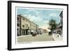 Bridgeport, Connecticut - Western View of State Street-Lantern Press-Framed Art Print